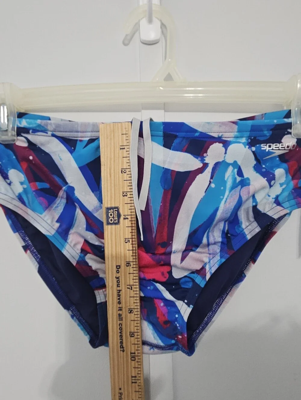 Speedo Size 36 Mens Boys Swim Trunks with Elastic Drawstring Waistband Bathing